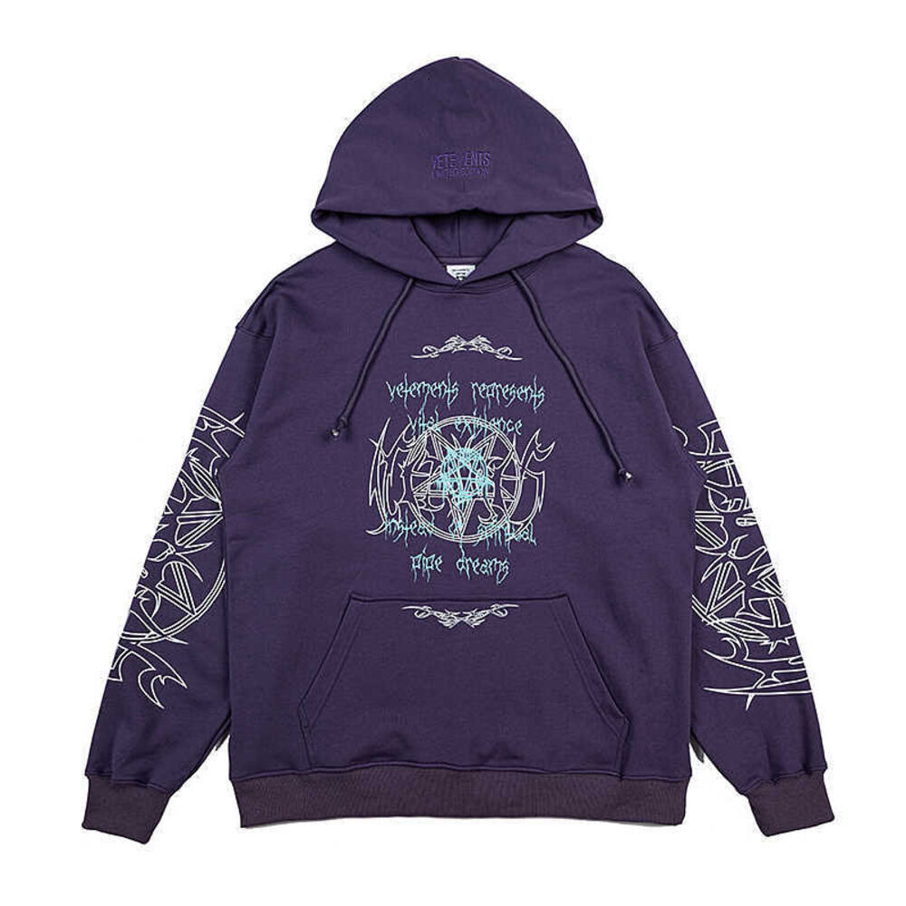 Mens Hoodies Sweatshirts Vetement 2024 Mens Hoodies Sweatshirts Vital Existence Vetments Sanskrit Letter Print Hoodies Men Women High Quality Casua