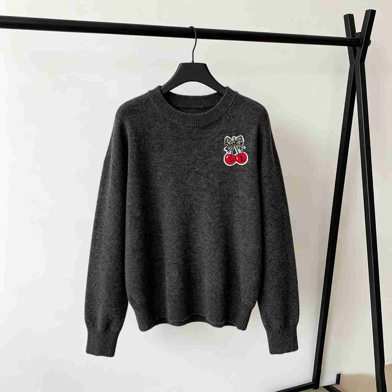 Designers Knitted T-shirt sweaters Women's Designer Loose sweater round neck, long sleeves, knitted top for women luxury sweaters womens long s