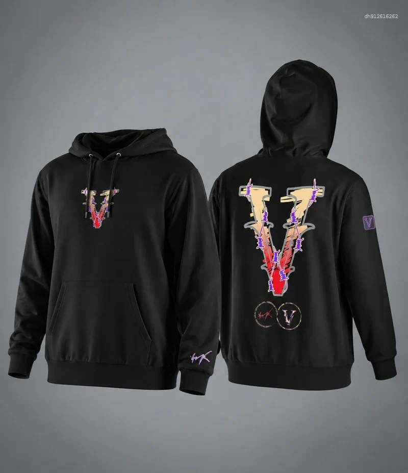 Men's Autumn And Winter Oversized Hoodie Comfortable Cotton Casual Printed Jacket Gym Sports Top
