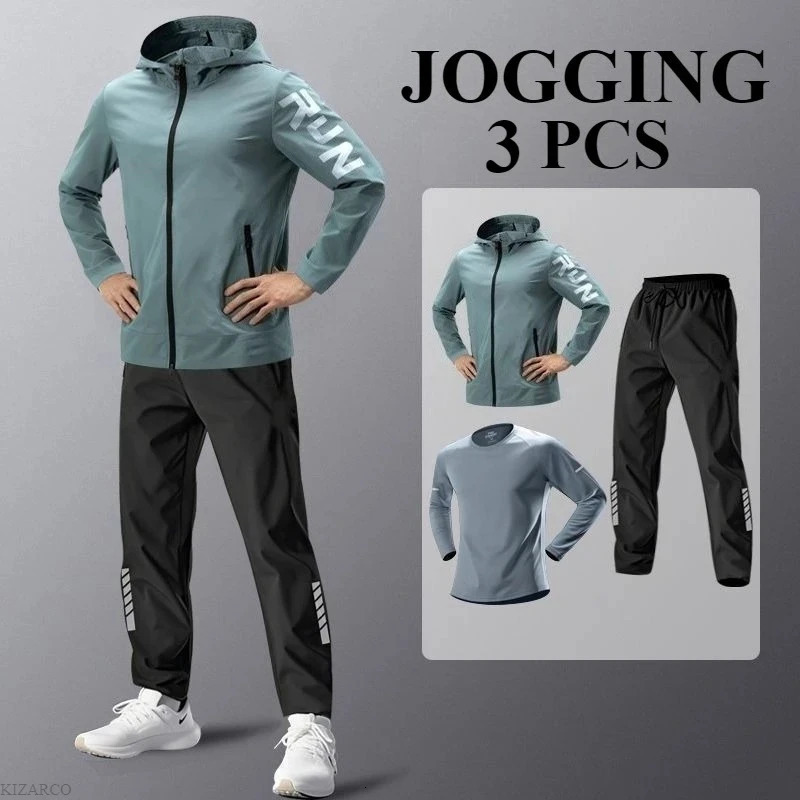 Sports Outfit Quick Dry Men's Underwear Set Running Compression Sport Suit Tights Clothes Fitness Jogging Sportswer 260921