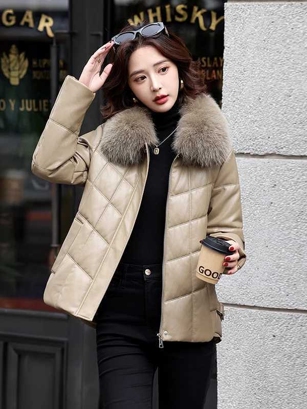Short Real Leather down Jacket Women's 2026 Winter New Fur Haifeng Sheepskin Jacket Coat Warm Stylish Commute Style C260921