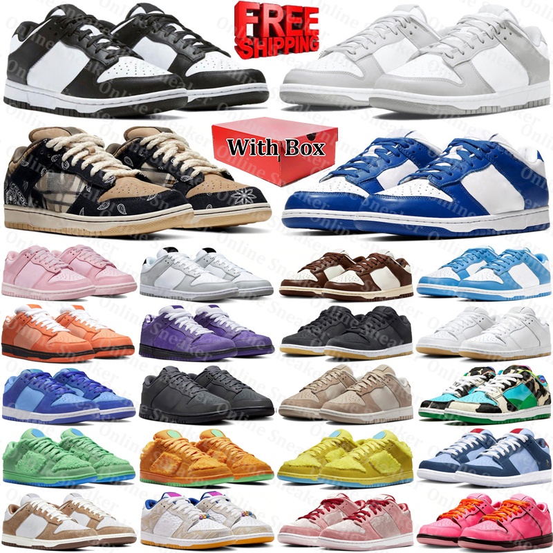 Free Shipping With Box Designer sneakers dunkz low sb Sports Running Shoes panda mens trainers for womens basket trainer sneaker chaussures scarpe