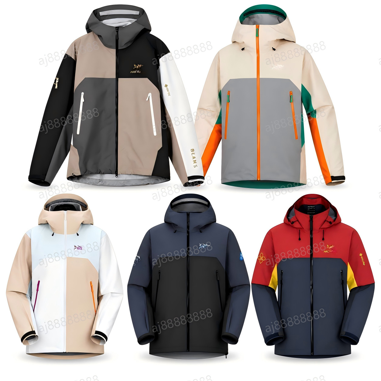 Arcteryxilly Men Women Winter Outdoor Jacket Waterproof Windproof Hooded Padded Warm Coat Insulated Hiking Camping Sportswear