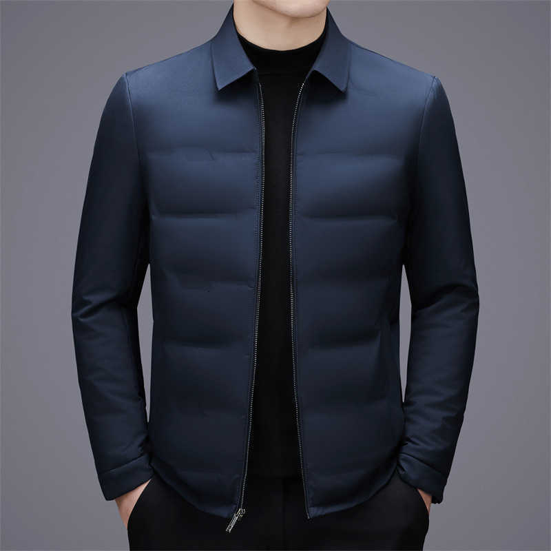 Casual Men's Down Lightweight Parkas Warm Duck Down Jacket 2026 Autumn Winter Streetwear Slim Fit Windproof Puffer Coat Outdoor Padded Top Clot