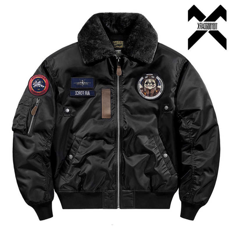 Tactical Parkas 2024 Men's Down Bomber Jacket Parka for Men Winter Thick Function Air Force Jackets Pilot Warm Padded Coats Detachable Fur Coll