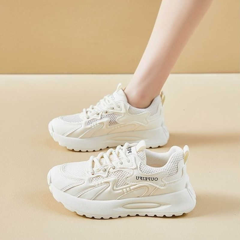 Summer Casual Shoes New 2026 Women Breathable Mesh Versatile Soft Sole Anti Slip Shock Absorbing Athletic Sneakers Trendy Shoes D260922