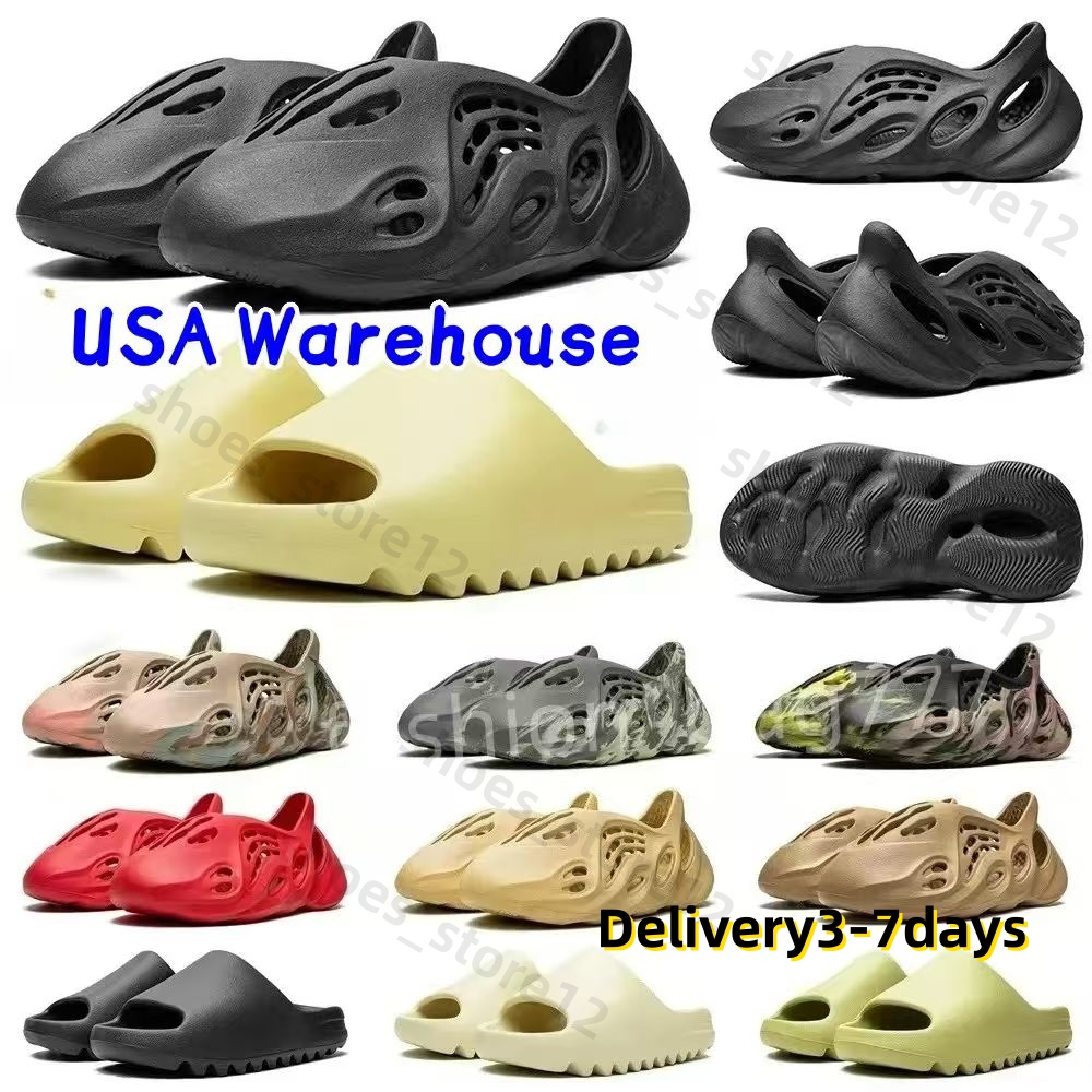 Men Women Hollow Out Hole Slip On Shoes Multi Color One Piece EVA Foam Slide Sandals Thick Sole Non Slip Summer Beach Casual Walking Footwear 8a