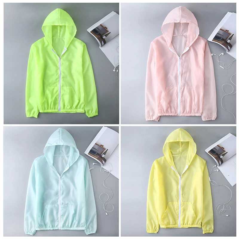 Women's Jackets Jacket Women Summer Sun Protection Coat Anti-UV Quick Dry Sports Windbreaker Cycling Run Sunscreen Shirt C260921