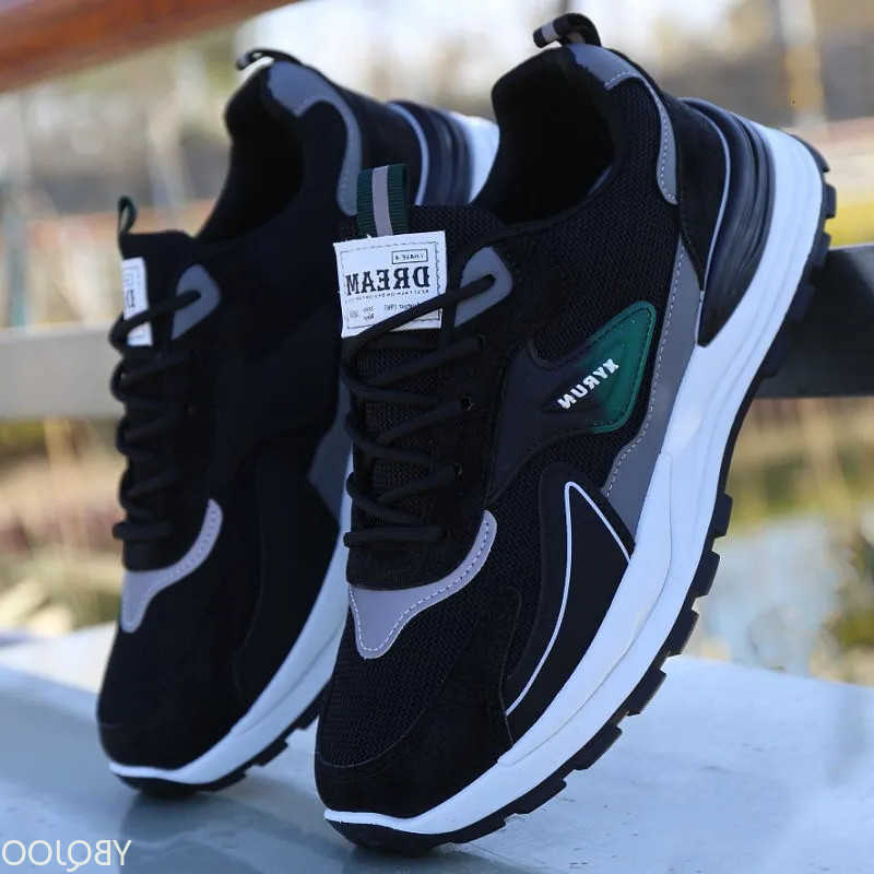 Casual Shoes New men's spring summer casual shoes versatile mesh sports simple comfortable breathable anti slip wear-resistant running shoes D2