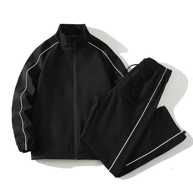 Tracksuits Men's Tracksuit Men's Spring/autumn Man Two-piece Set Sweat Suit Overalls Korean Style Leisure Suit Plus Size Hoodies+Harem Pan
