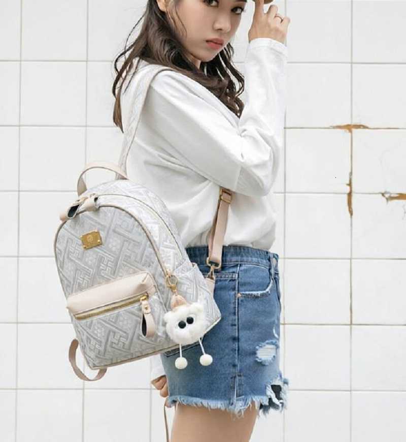 Fashion Backpack Style New Korean Soft Leather Travel Backpacks Women's Large Capacity Double Zipper Shoulder Bags Laptop School Bag Backpack H