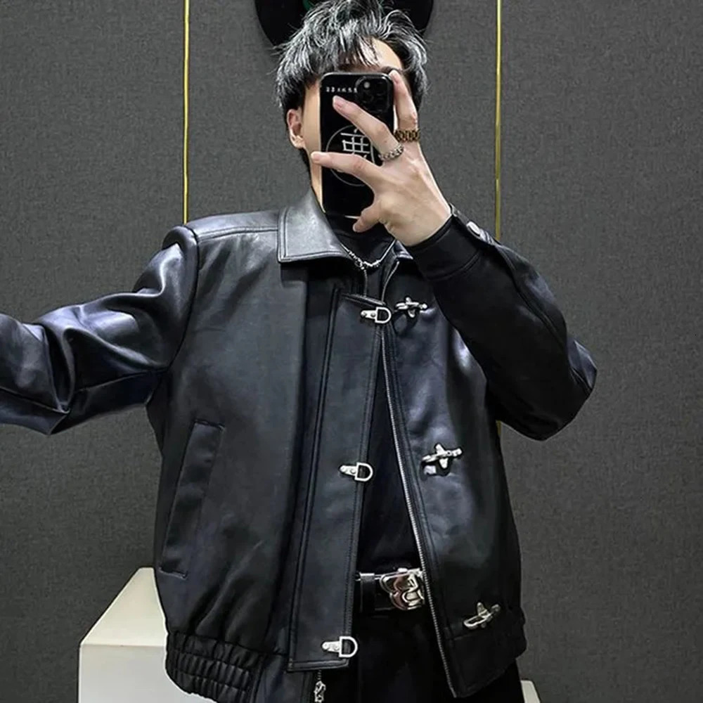 Mens Spring Jacket Airplane Buckle Casual Motorcycle Jacket Streetwear Fashion Youth Baseball Uniform MenS Clothing 2026 260922