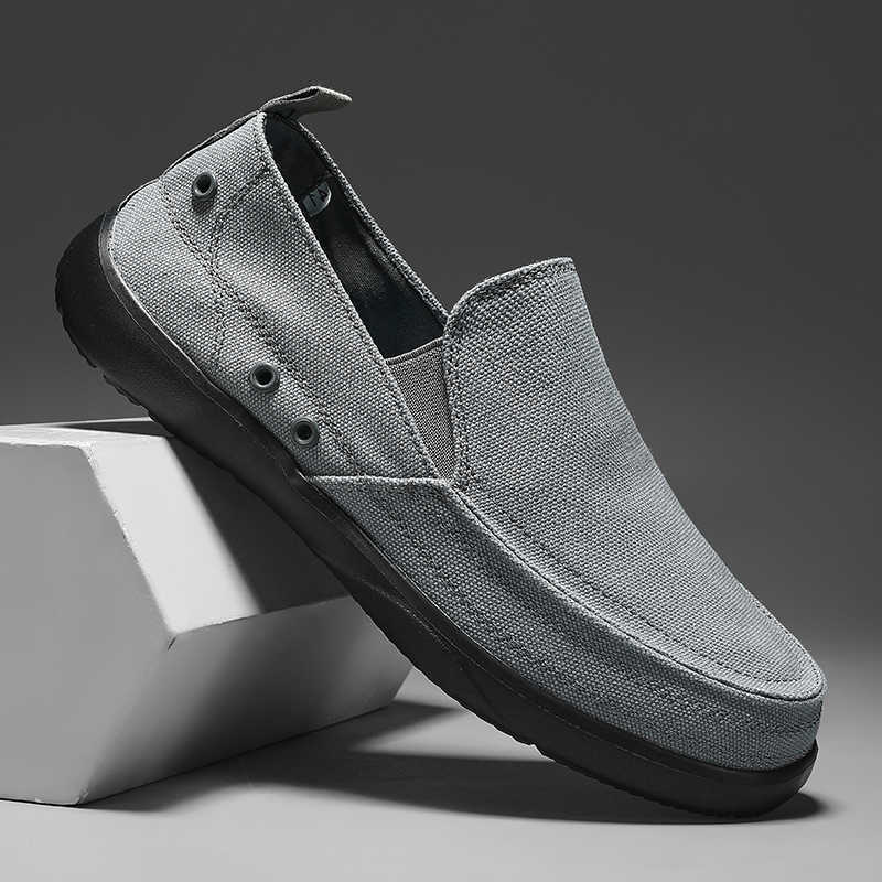 Casual Shoes New Arrival Spring Summer Comfortable Casual Shoes Lightweigh Mens Canvas Shoes for Men Slip-On fashion Flat Loafers Shoes D260922