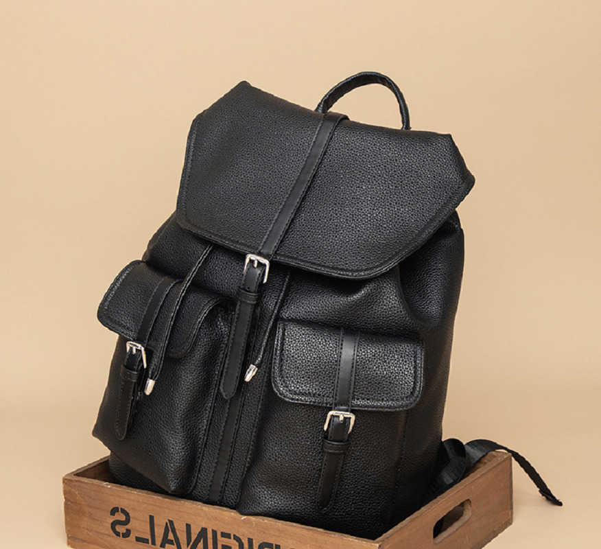 Style New Korean Backpack Fashion Large Capacity Travel Backpacks Women's Leather Shoulder Bags Totes Preppy Style School Bag Backpack H260922