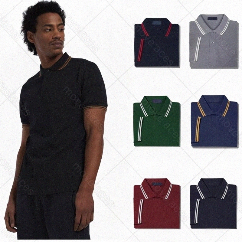 fredity perrylies Shirt Mens polo fredity perrylies Polos Shirt High Quality Embroidered Summer T-Shirt Fashion Top Trend Casual F3Xw#