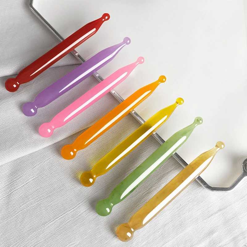Massager 1pcs Natural Jade Face Stick Stone Gua Sha Facial Massage Acupunctur Point Pen Chinese Medicine Guasha Beauty Messager Tool N260921