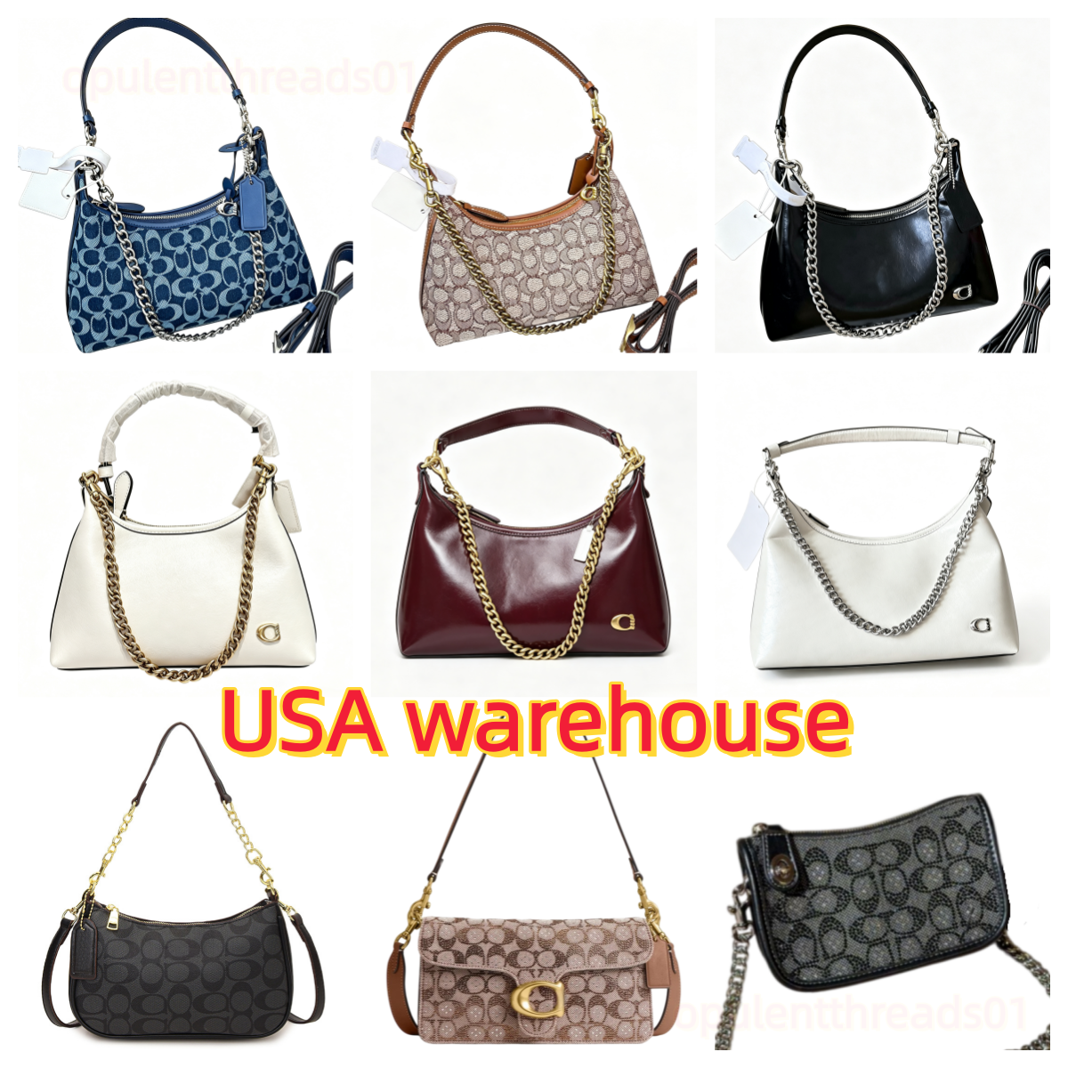 Designer Bag Printed Canvas teri Shoulder bags Top Handle Crossbody Bag Purse Leather Crystal Signature Handbag Capacity For Women Luxury Sac Bag Pu