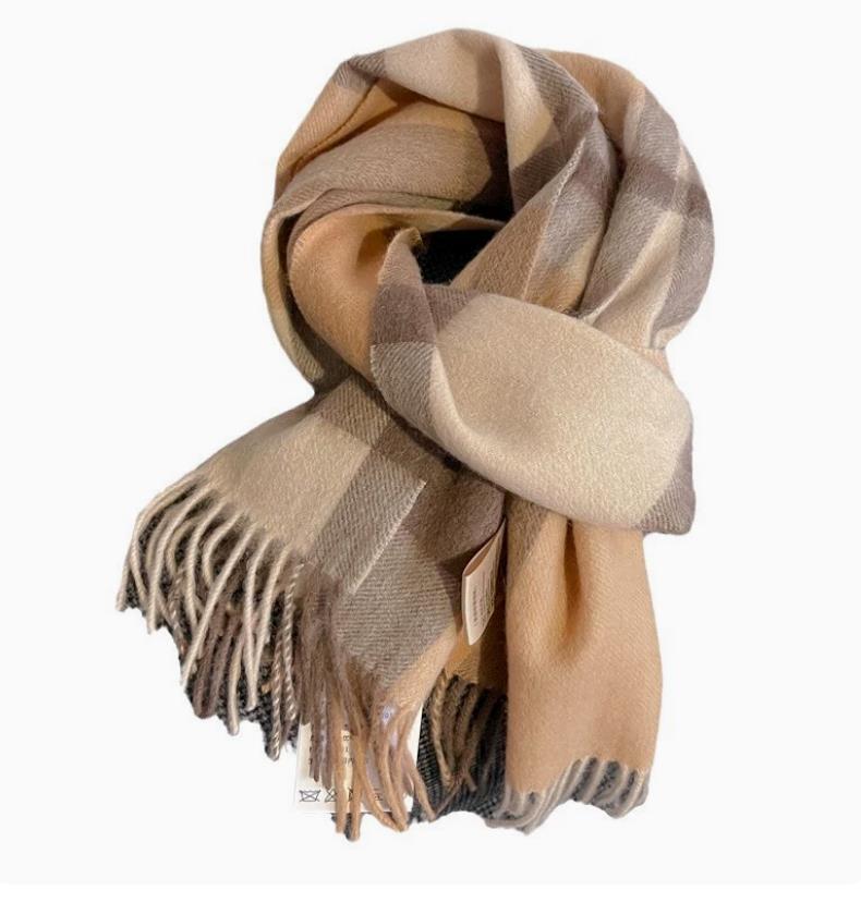 Double Luxury Designer sided 100% Australian pure wool for Male women a high end winter scarf birthday gift 32X180CM High Quality 100%