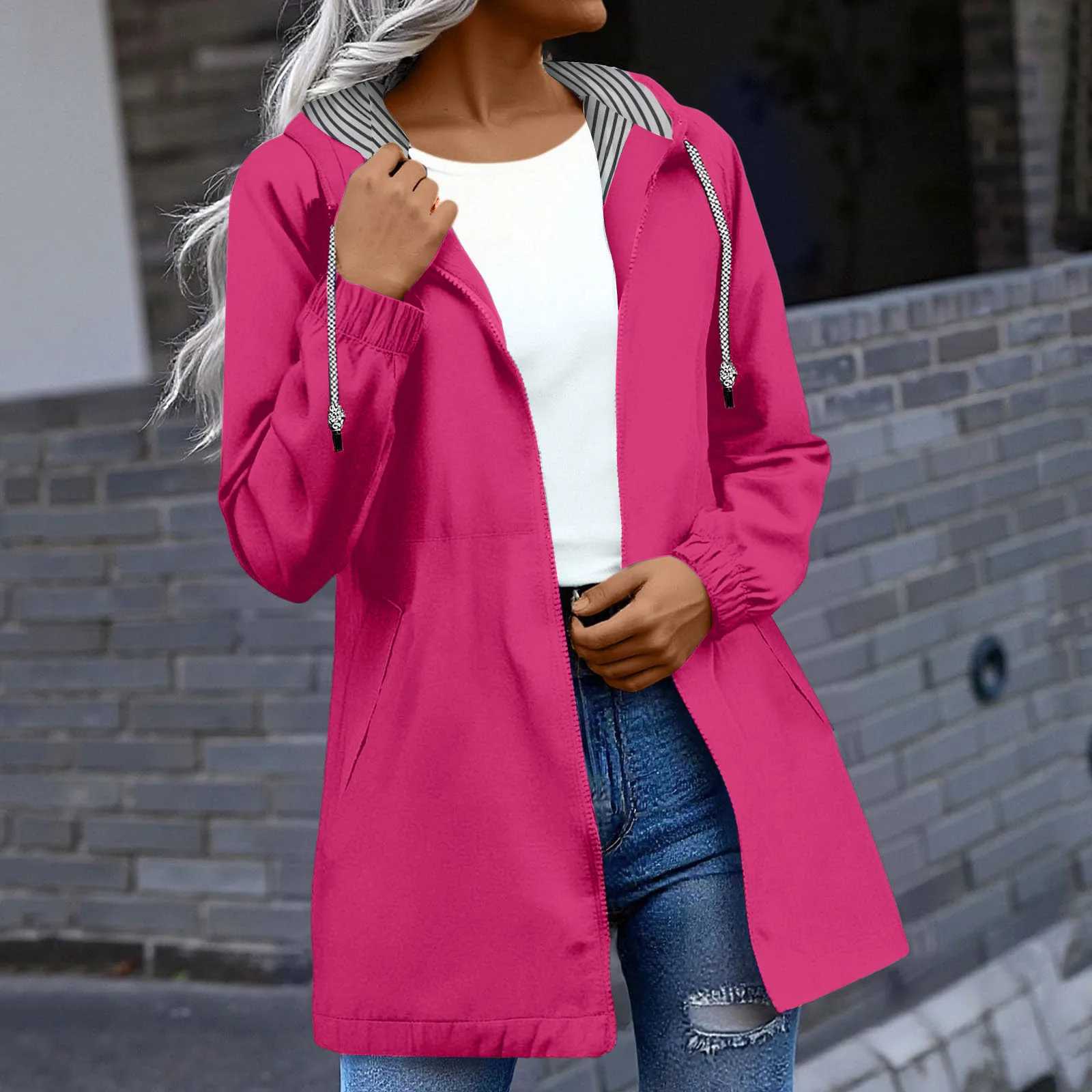 Women's Jackets Rain Jacket Women's Breathable Wind Jacket Lightweight Summer Jacket Outdoor Hiking Jacket Thin Windbreaker Summer ropa de