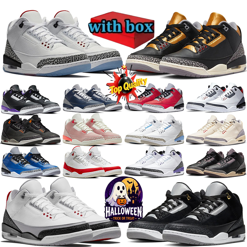 Hallowmas Designer Basketball Shoes airjordan3men women 2026 Blue Void Bin23 Denim White Blue Orange Citrus Denim Blue Pale lvory Mens Trainer Sneak