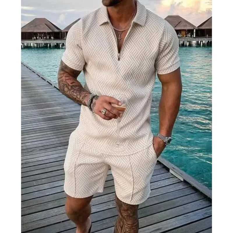 Tracksuits New 3D Men's Digital Printed Men's Fashion Casual Sets Short SLeeve Shirt Suit 2 Pcs Sets Sportwear Male Clothing Ropa Y2k Bara