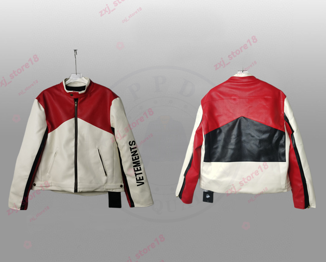 New Vtm Coat Designer Embroidered High Quality Comfortable Thick Patchwork Racing Vetemets Brand Motorcycle Survetement Jacket Leather For Men And W