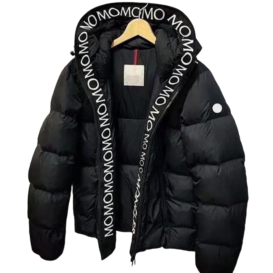 designer jacket mens embroidery puffer jacket glossy surface doudoune coats down jackets unisex tops embroidery Stand Collar Loose Thick zipper wint