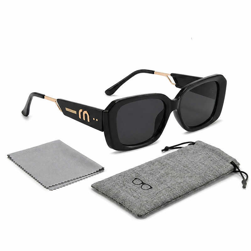 Fashion Rectangle Sunglasses Sunglasses Women Brand Designer Retro Black Gold Sun Glasses Luxury Square Shades Trendy Female Oculos UV400T260923