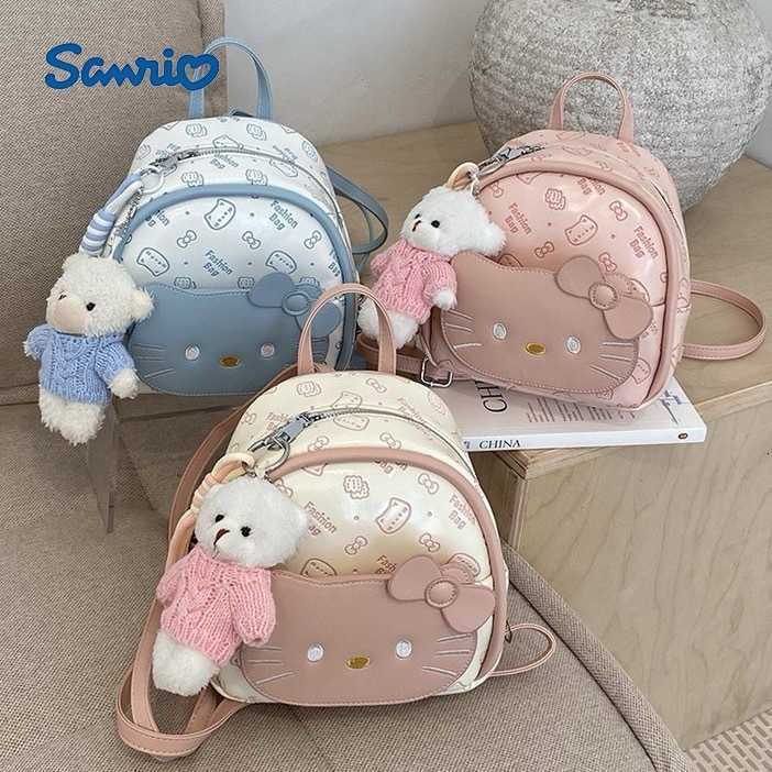 Sanrio Backpacks Korean-style ins cartoon Hello Kitty backpack for women unique design cute and versatile stylish mini handbag L260923SUTT