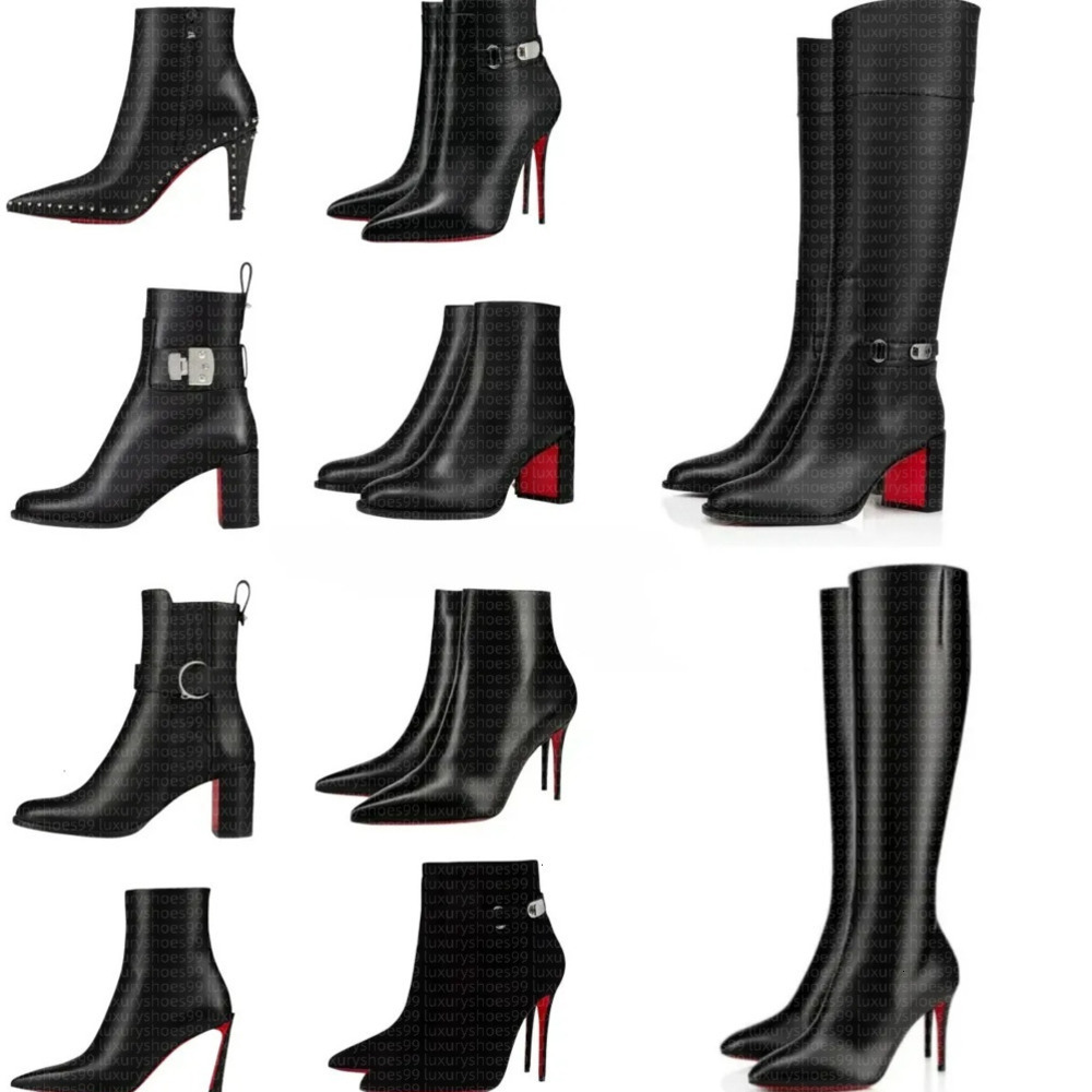 red bd boots Over the Knee Heels Boots Women's Classic Fashion Casual Heels Suede Brown Black Rivet heels designer boots Top designer ankle boo