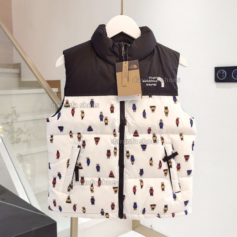 Kids Designer Puffer Vest Boys Girls High Quality Winter Thick Sleeveless Padded Gilet Unisex Bodywarmer Casual Daily Outdoor Children Outerwear