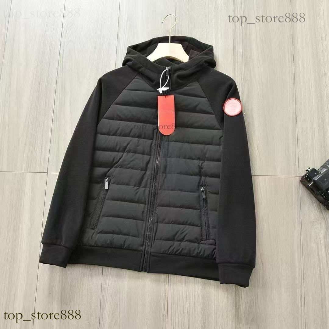 Canada Jacket Gooced Luxury Designer Puffer Jacket Men Winter Knitted Sleeve Down Hooded Jacket Graphite Canadaness Gooce Coat Casual Lightweight Wa