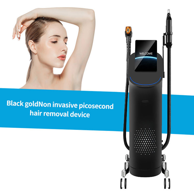 2-In-1 New Technology Ice Cooling System Pico Tattoo Removal Diode 532NM 1064NM 1320NM Laser Hair Removal Shrink Pores Freckles Removal Skin Whiteni