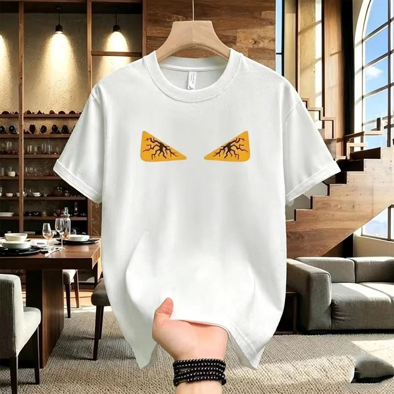 designer clothes women t shirt Women's Streetwear Letter Print Short Sleeve T-Shirt Cotton Casual Crop Top for Summer Vacation Party Daily Outf