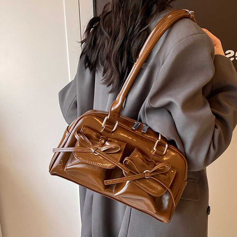 Cross Body Women Ballet Style Bow Decoration Shoulder Bags s fashion Simple Versatile Handbag Lady High Quality Bags D260923