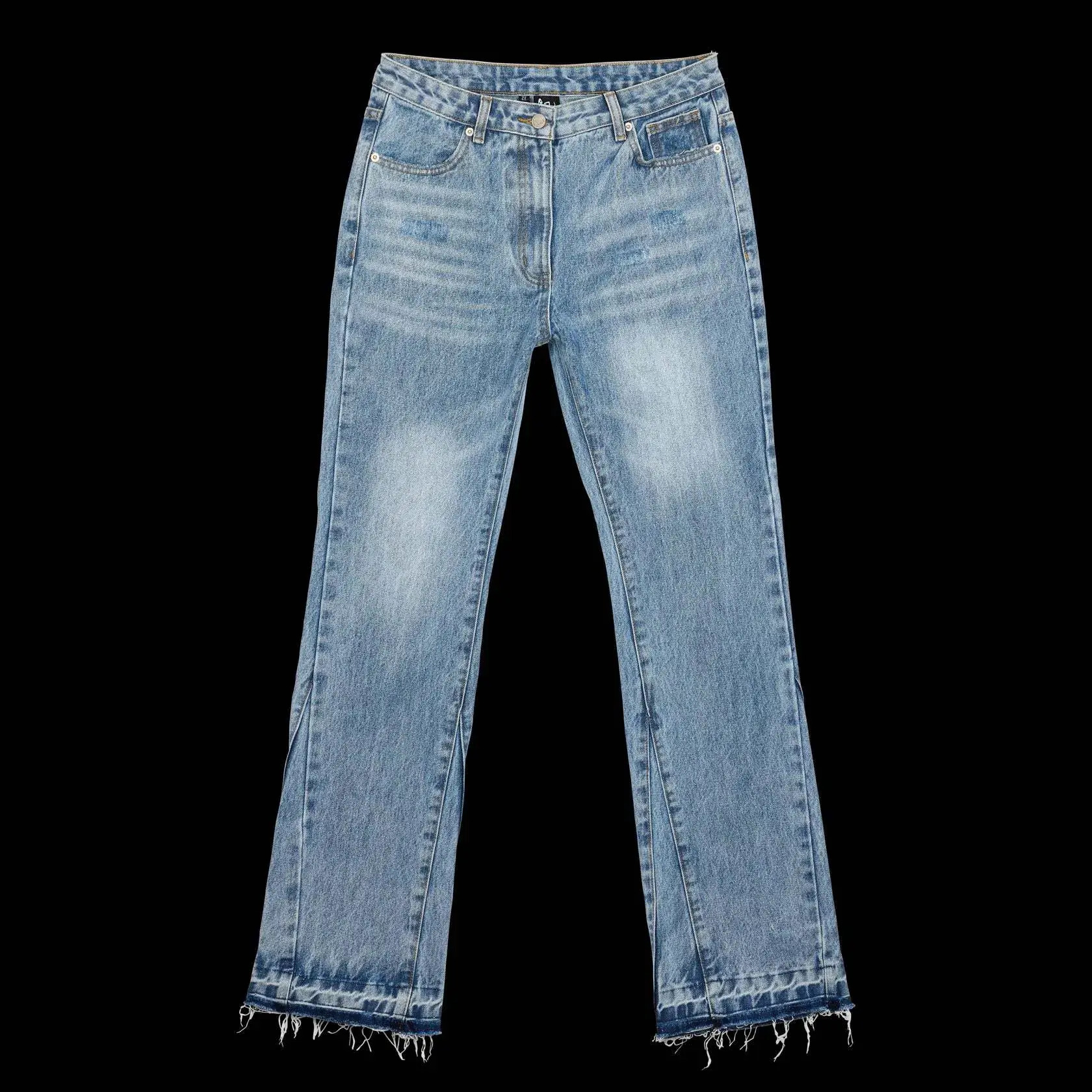 Men Jeans Mens Jeans Harajuku Y2k Vintage Slim Fit Washed Denim trousers Pants Hip Hop Gothic Straight Leg Micro Flared Casual Streetwear Fashion De