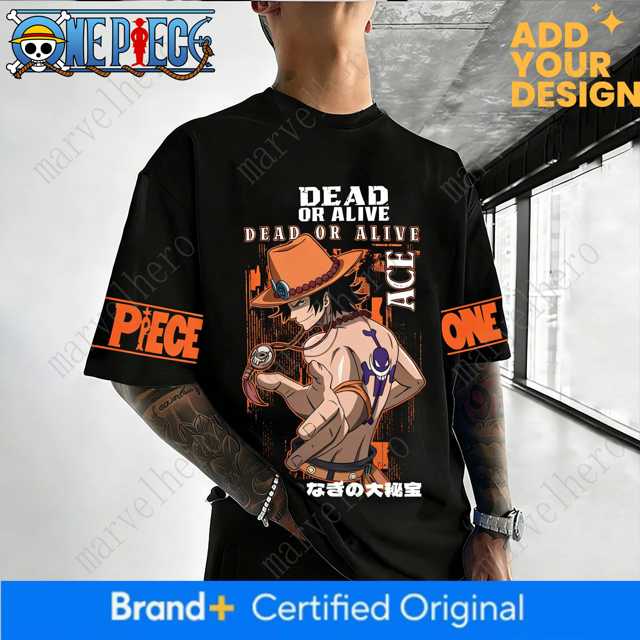 One Piece Ace Anime T Shirt Men Women Cotton Short Sleeve Summer Tops Casual Graphic Tee 2026 New Streetwear Cartoon Print Y2k