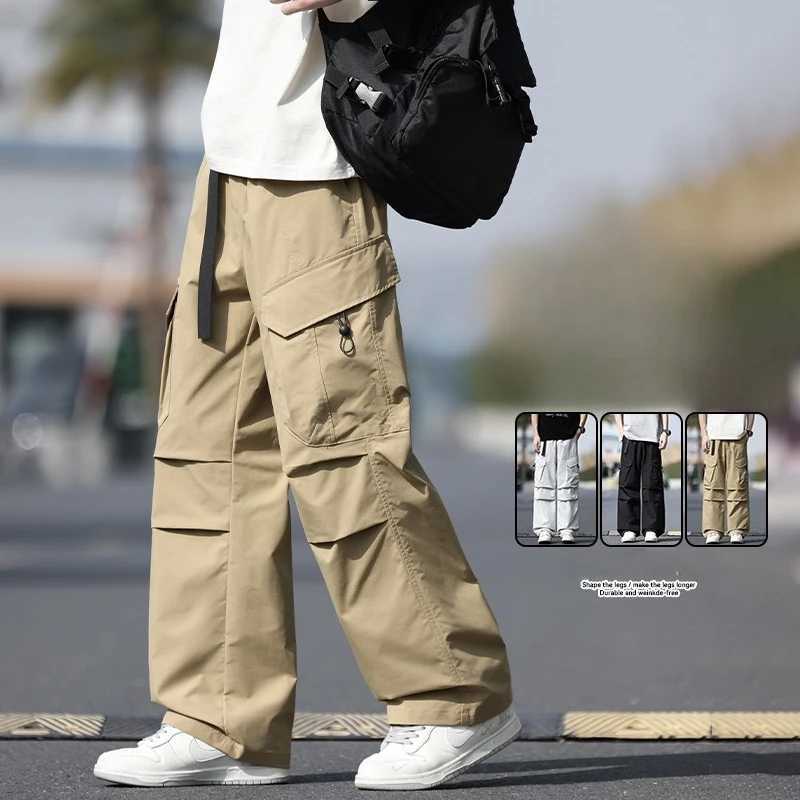Summer Streetwear Hip Hop Joggers Cargo Pants Men Multi-Pocket Elastic Waist Harem Trousers Man Harajuku Casual Woman Sweatpants S260923XMV2