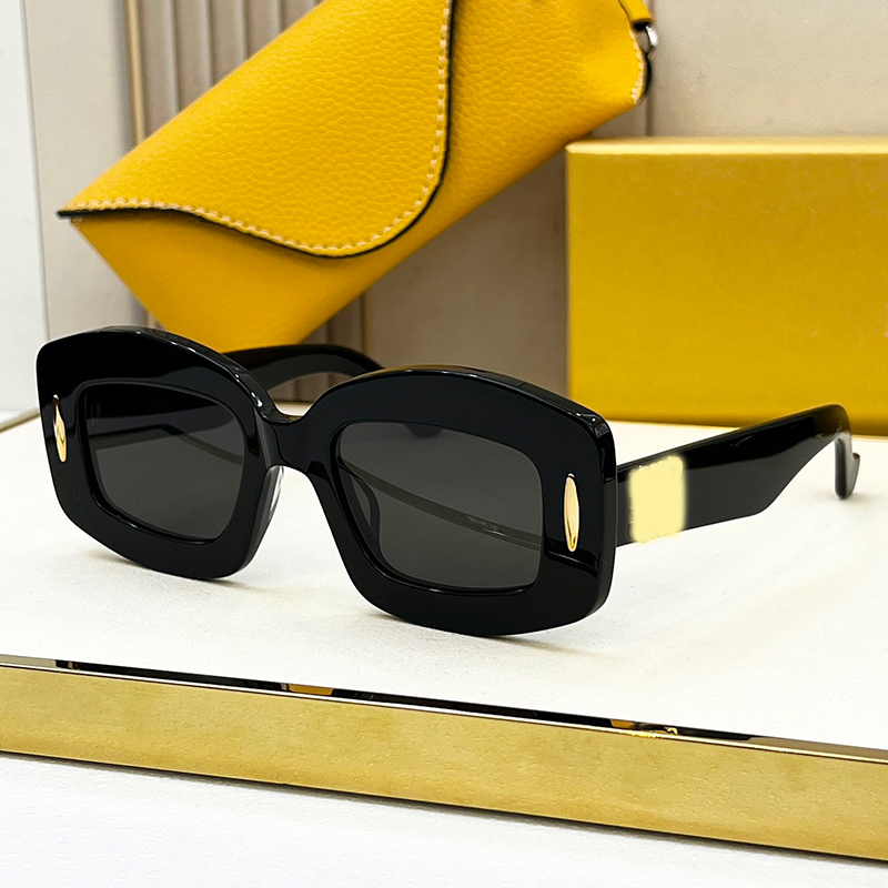 Designer Acetate Fiber Screen Sunglasses Fashion luxury mens womens vintage Screen sunglasses Summer leisure running sports glasses LW40114I