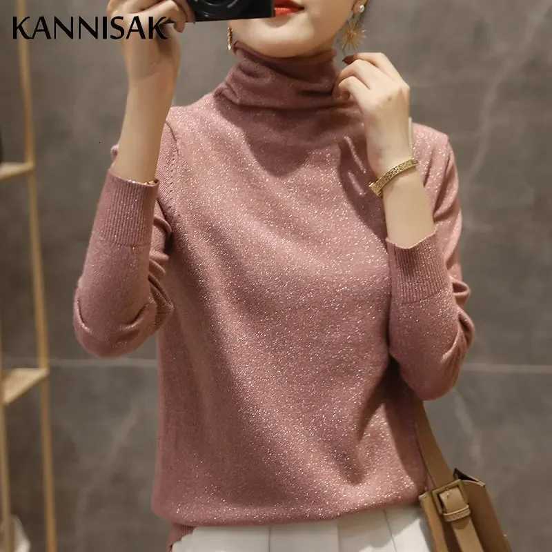 Women's Sweaters Women Sweater Autumn Winter Turtleneck Knitted Pullovers Soft Warm Basic Tops Korean Fashion Long Sleeve Slim Bottoming Shirt