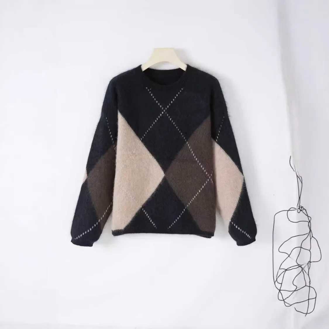 Women's Sweaters Women's Knitted Fleece Lined Wool Sweater Long sleeve round Neck Pullover Thick Warm Commute Style Inner Wear Lazy Style