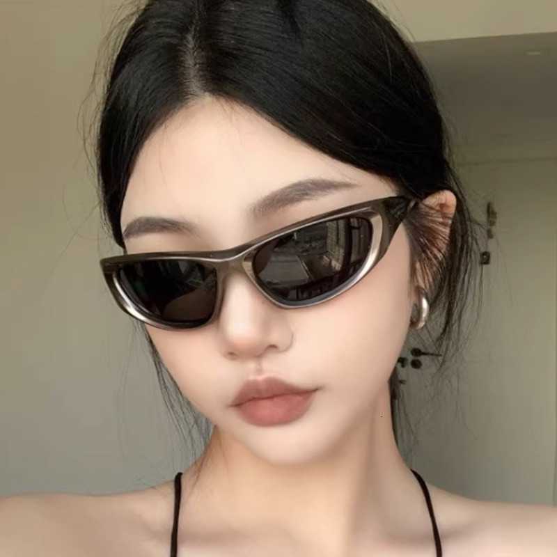 Sunglasses Sunglasses Y2K Women Punk Fashion Geometric Wraparound Sun Glasses Men Luxury Brand Designer Goggles Vintage Gothic ShadesT260923