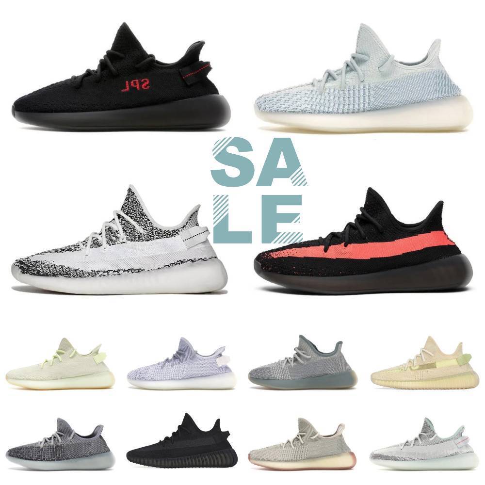 Designer Three Striped Sports Shoes Mens Women Vintage Static Black White 35OS Green Cinders Naturals Mesh Boost Bone Zebras Yeshayas Platform Runne