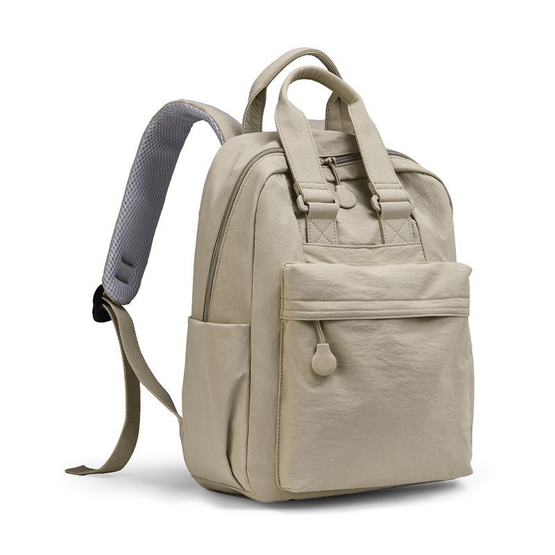 trendy Women Nylon Casual Backpack Multi Pockets Lightweight Travel Daypack With Top Handle For Daily Use