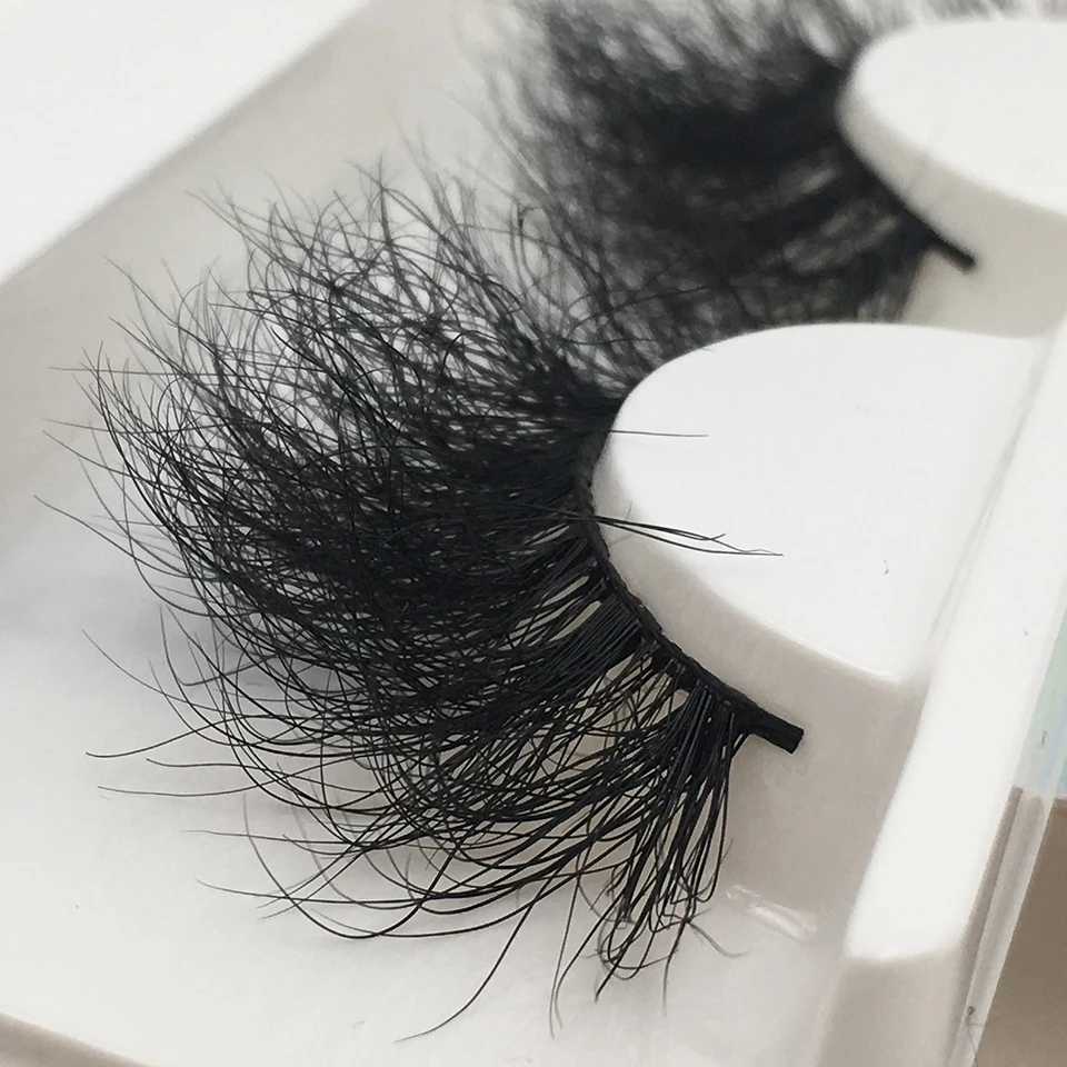 False Eyelashes RED SIREN Fluffy Mink Lashes Short Messy Wispy Natural Eyelashes 10mm-18mm Hamdmade Real 3D Mink Eyelashes Makeup False Lashes X2609