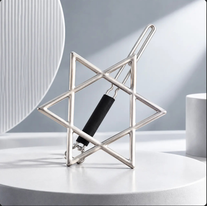fashion six-pointed star simple and stylish zinc hair clip, direct from the manufacturer, hot-selling headwear on