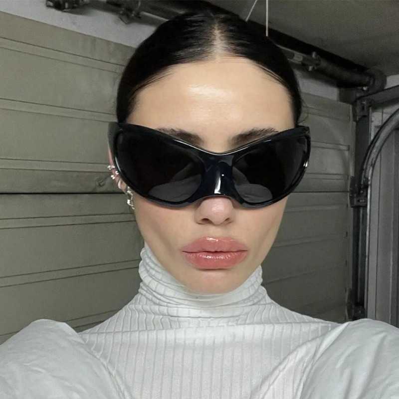 New Y2K Sunglasses Punk Sunglasses Women Men Luxury Brand Designer Trendy Sun Glasses Vintage Oversized Steampunk Glasses UV Gafas De SolT260923