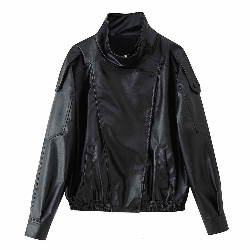 European-American style women's best-selling American retro leather jacket for outerwear, motorcycle-style leather jacket-4