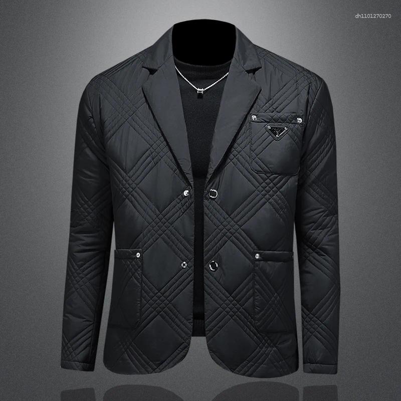 Minglu Autumn Winter Add Velvet 's Parkas Luxury Solid Color Wadding Casual Male Coats Man Overcoats Plus Size 5XL