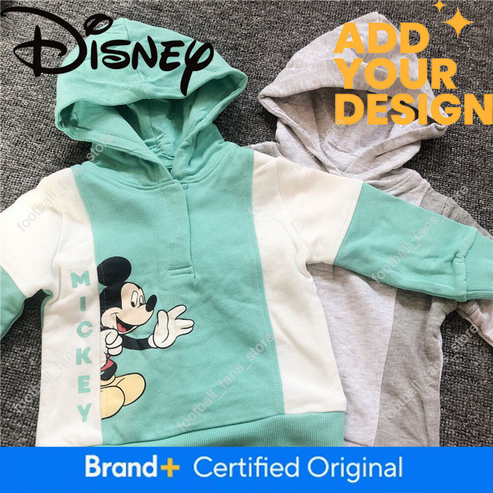 Foreign Trade Japanese Order Infant Toddler 1-36 Months Children's New Spring and Autumn Mickey Mouse Pure Cotton Terry Hooded Sweatshirt 7 e